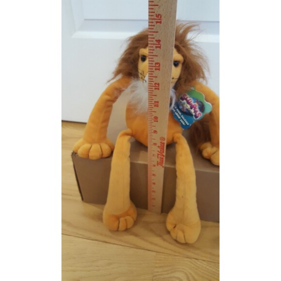 VTG NWT K&M International Slumpers "BERK" LION Plush 12" Plush‎ Toy 2000 - Picture 12 of 12